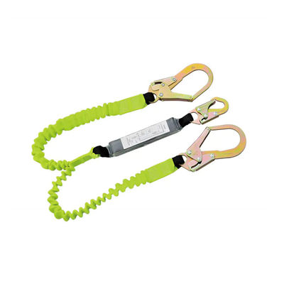 কেনা 50 মিমি ভারী দায়িত্ব Webbing শক শোষণ পতন বিরতি Lanyard সঙ্গে নিয়মিত দৈর্ঘ্য 1380mm-1800mm এবং টুইন পায়েড শক্তি শোষক অনলাইনে উৎপাদন
