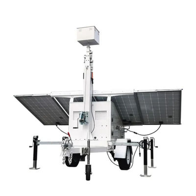 কেনা শক্তিশালী LED সোলার টাওয়ার লাইট জিরো নয়েজ সোলার চালিত পোর্টেবল লাইট টাওয়ার অনলাইনে উৎপাদন